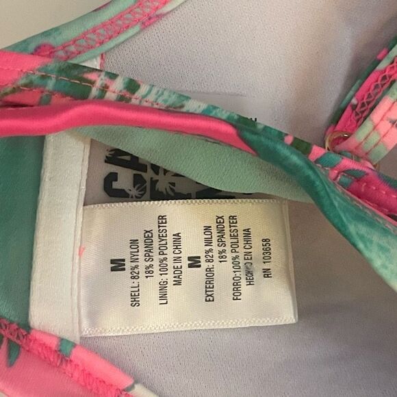 New California Sunshine Swim Suit Top Only Size Medium - Picture 4 of 5